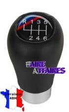 Pommeau levier vitesse 6 cuir