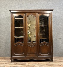 Grande bibliothéque style Louis XV en chene massif vers 1880