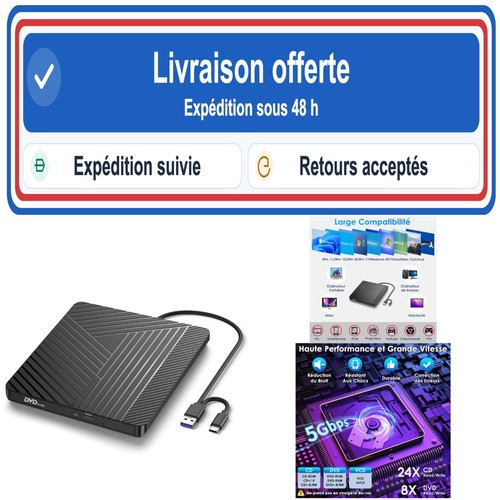 Lecteur dvd externe usb 0 - externe, 3.0
