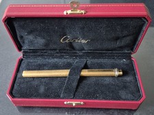 Cartier paris Stylo Plume, décor Brossé,  3 anneaux trinity, Numéroté 