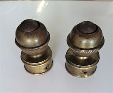 Rare - Paire de sabots roulettes bronze doré pour restauration fauteuil  LXVI