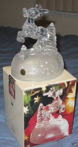 Lead crystal reindeer - 6",