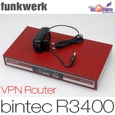 BINTEC Émetteur Radio R3400 Rnis Shdsl Vpn Routeur 10x Ipsec Xdsl Alimentateur