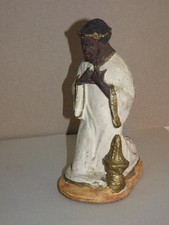 Rare Santon Thérèse Neveu Roi mage Balthazar série 15 cm Aubagne crèche Provence