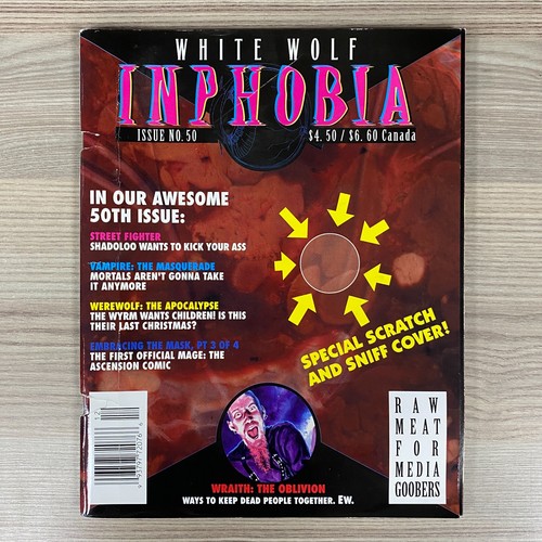 White wolf inphobia magazine - white,