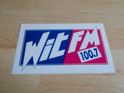 Autocollant radio wit - radio,