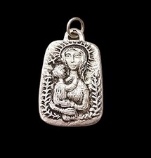 Pierre Toulhoat Pendentif Vierge Au Fleurs ARGENT vintage argent VINTAGE Breizh