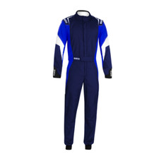 Sparco Combinaison Competition Bleu Navy/Blanc 001144 Homologuées Fia 8856-2018