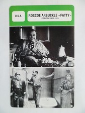 CARTE FICHE CINEMA  ROSCOE ARBUCKLE FATTY PERIODE 1913-1915