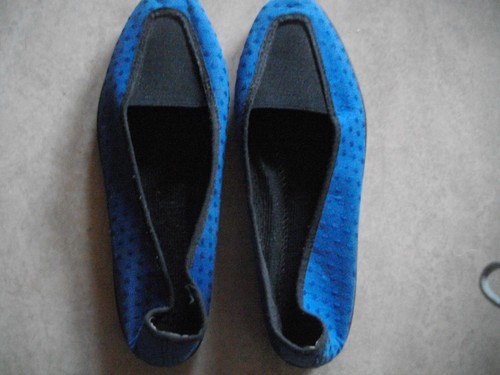 Pantoufles chaussons bleu - pantoufles,