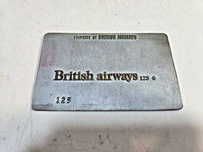 Plaque De Validation De Billet D'Avion Vintage - BRITISH AIRWAYS 11