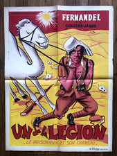 Fernandel AFFICHE ORIGINALE Un De La Légion/Prisonnier Et Son Chameau 59,5x80cm