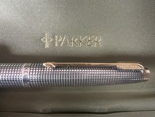 PARKER 75 Stylo À Plume ARGENT STERLING Sonnet Ciselé Nib OR XF