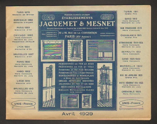 Paris usine de - (xv°),