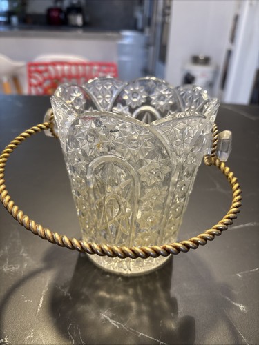 Seau glace verre pressé - en,