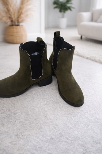 Bottines chelsea kaki - bottines,