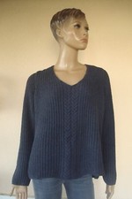 PULL TOUT DOUX 2 TORSADES BLEU MARINE TM/L