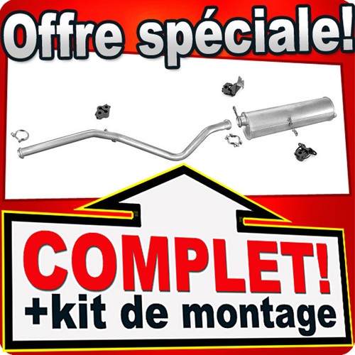 Ligne pot échappement pour - pot,