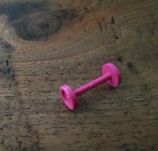 Playmobil essieu avec 2 roues roses pour poussette, chariot, charette