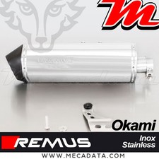 Terminale Scarico Remus Okami inox Omologati Honda CRF1000L Africa Twin 2017