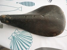 ANCIENNE SELLE DE VELO CUIR / HENRI GAUTHIER