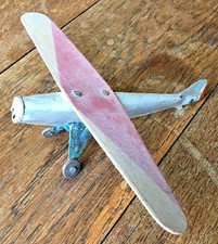 Avion tôle bois - en, jouet