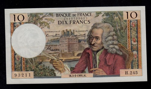 France francs 1966 pick - france, 10