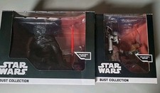 LOT DE 2 BUSTES STAR WARS ALTAYA .  KYLO REN + CAPITAINE PHASMA avec CERTIFICAT