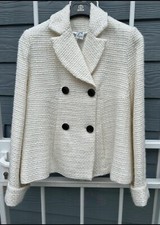 Manteau Veste Écru coupe