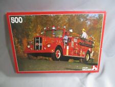 AJ947 NATHAN PUZZLE CAMION POMPIERS AMERICAINS 500 PCS 49,5x36 BON ETAT COMPLET