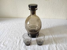 Ancien service à digestif  Carafe + 2 verres