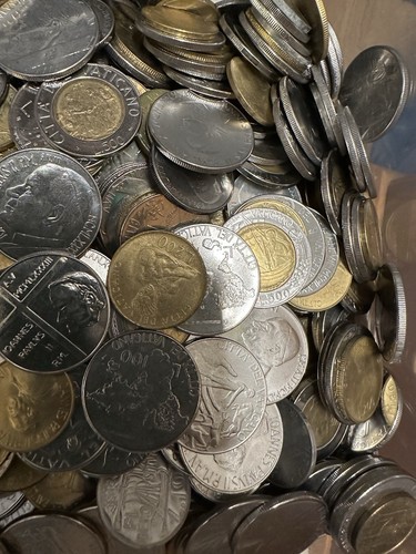 Lot 100 pièces lires - 100,
