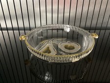 coupe a fruit des années 1950 en verre