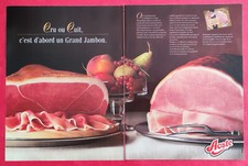 Publicité de presse: Aliment Jambon d'AOSTE Cru ou Cuit et GERBLE Germe de blé