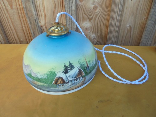 Ancienne suspension opaline - suspension,
