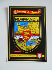 76 CPSM NORMANDIE BLASON ADHESIF AUTOCOLLANT
