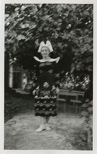 PHOTO ANCIENNE - VINTAGE SNAPSHOT-FOLKLORE BRETAGNE LA FORÊT FOUESNANT COSTUME 4
