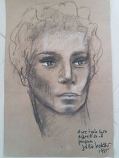 Dessin. Drawing  54x34 cm  21.25x13.38 pouces style bd