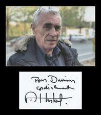 Jean-Loup Hubert - Scénariste et réalisateur français - Carte dédicacée + Photo