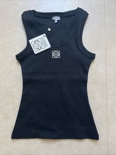 Loewe – Débardeur luxe femme -Taille S– Pièce tendance Noir ,coupe ajustée