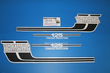 125 RS YAMAHA TYPE 480 KIT D'EMBLÈMES RÉSERVOIR+CACHE LATÉRAL+RÉSERVOIR D'HUILE