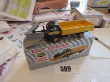 DINKY TOYS -LOT   509  -958   SNOW PLOUGH  BOITE BLEUE 1963