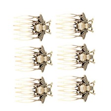  6 Pcs Peigne Cheveux Mariage À Des Femmes Accessoires Pour En Métal