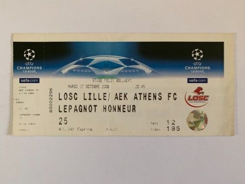 Ticket match ligue des - match,