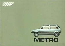 Catalogue prospekt brochure Austin Metro Vanden Plas & MG Metro 1984 CH F