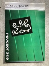 NOTICE MANUEL PEUGEOT 309 GL SX SR GRAFFIC GTI