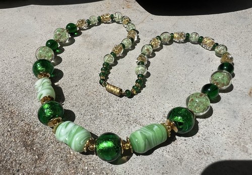 Collier ancien perles - , verre