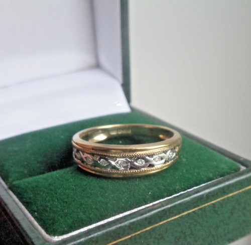 Diamant bague celtique - or,