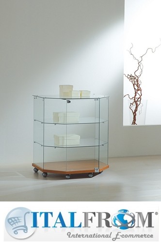 Trapézoïdale vitrine - vitrine, en