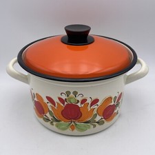 ANCIEN FAITOUT EMAILLEE ORANGE